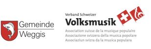 Logo Gemeinde Weggis und Verband Schweizer Volksmusik